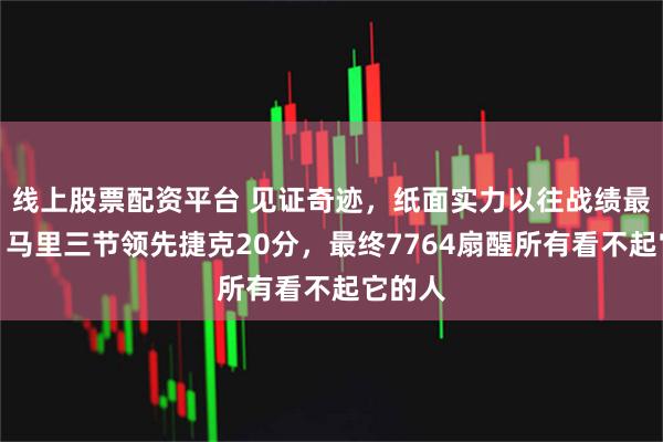 线上股票配资平台 见证奇迹，纸面实力以往战绩最骗人，马里三节领先捷克20分，最终7764扇醒所有看不起它的人